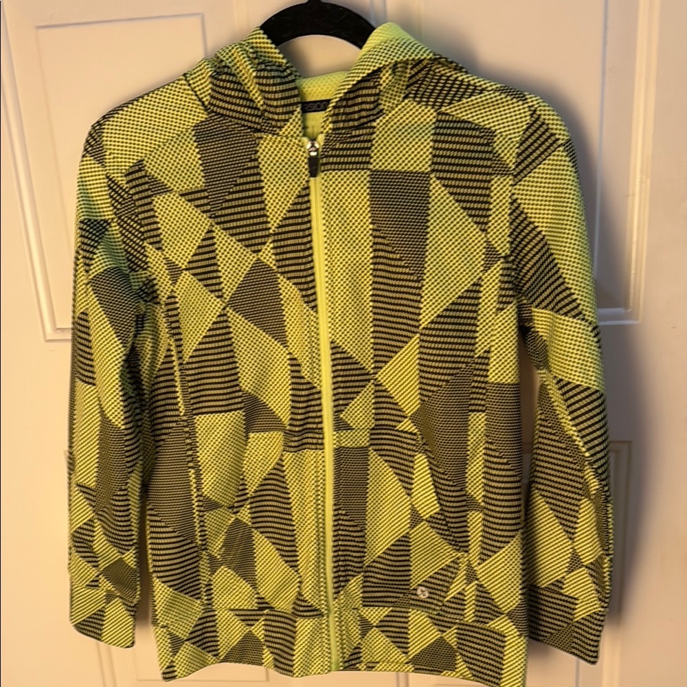 Kids. Xersion Lime and Black Quick-Dri Hoodie